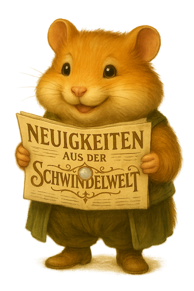 Hamster mit Zeitung