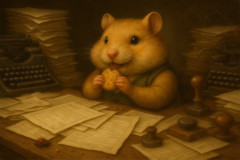 Hamster bei der Arbeit